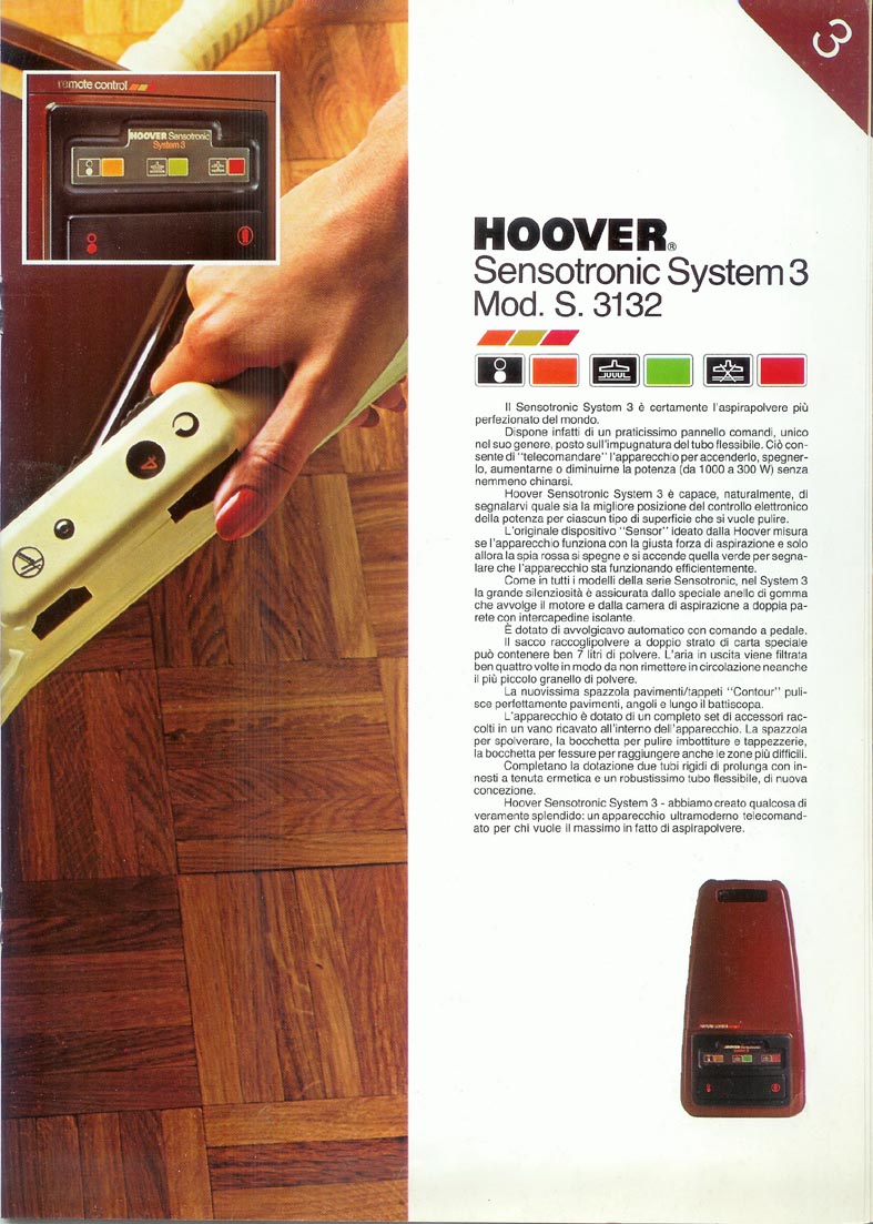 1983 hoover compact and sensotronic first series